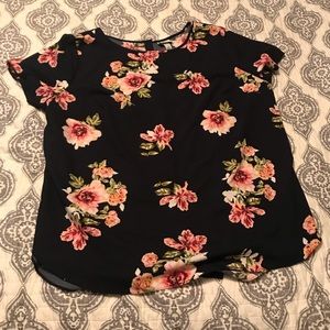 Ava & Vic button-back floral shirt, 2x, worn once